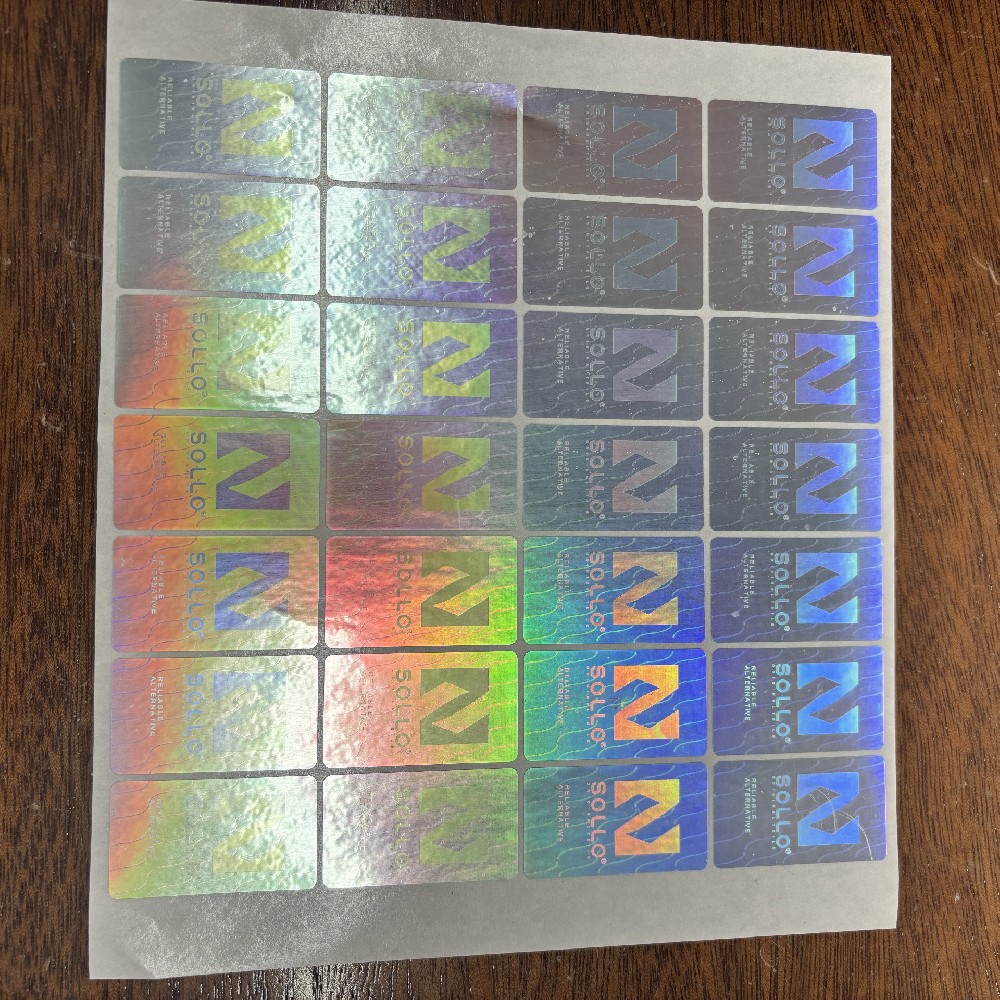 揭开留字镭射防伪标签